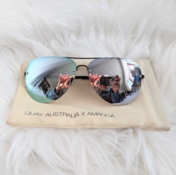 Quay Australia X Amanda Aviator Sunglasses